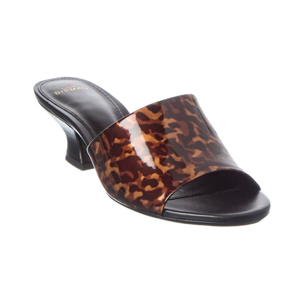 Alexandre Birman Gisel Mule Leather Sandal, Brown